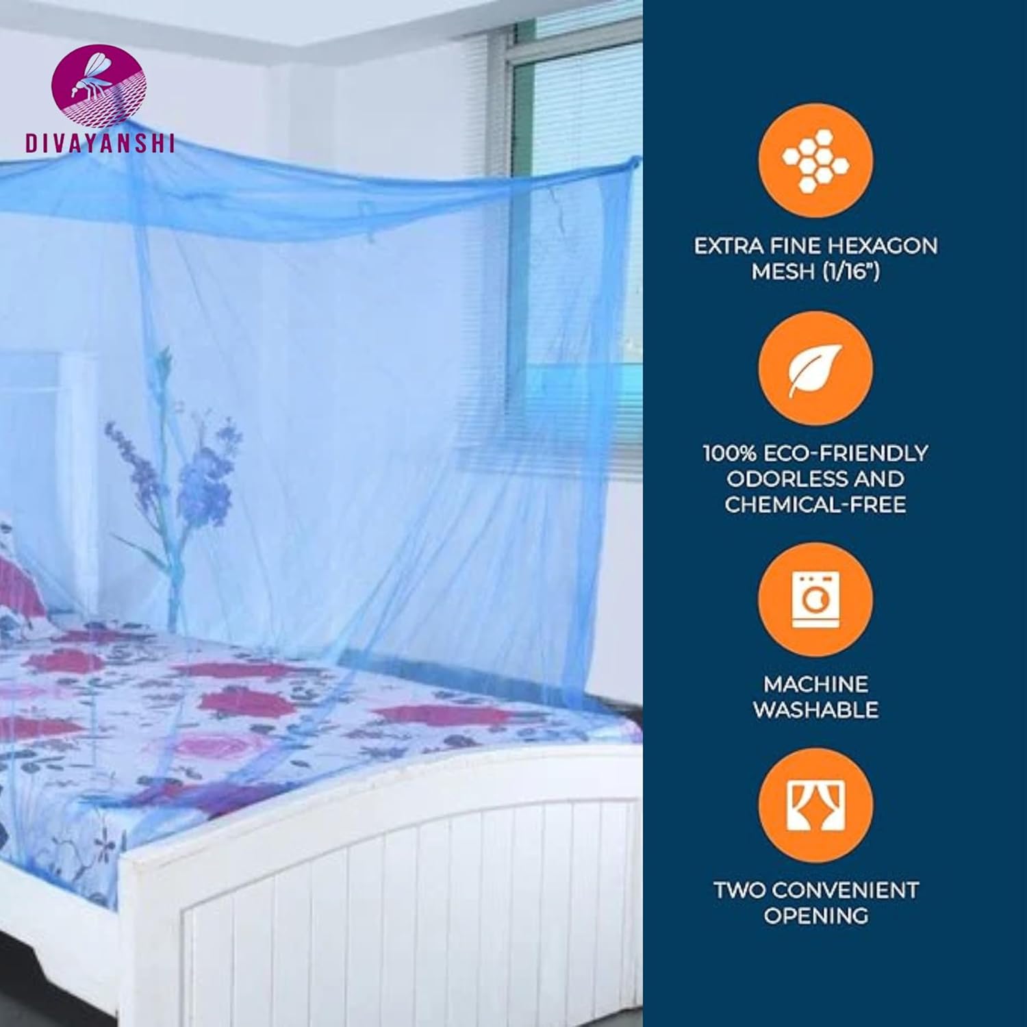 Home Craft&nbsp; Foldable Polycotton Mosquito Net