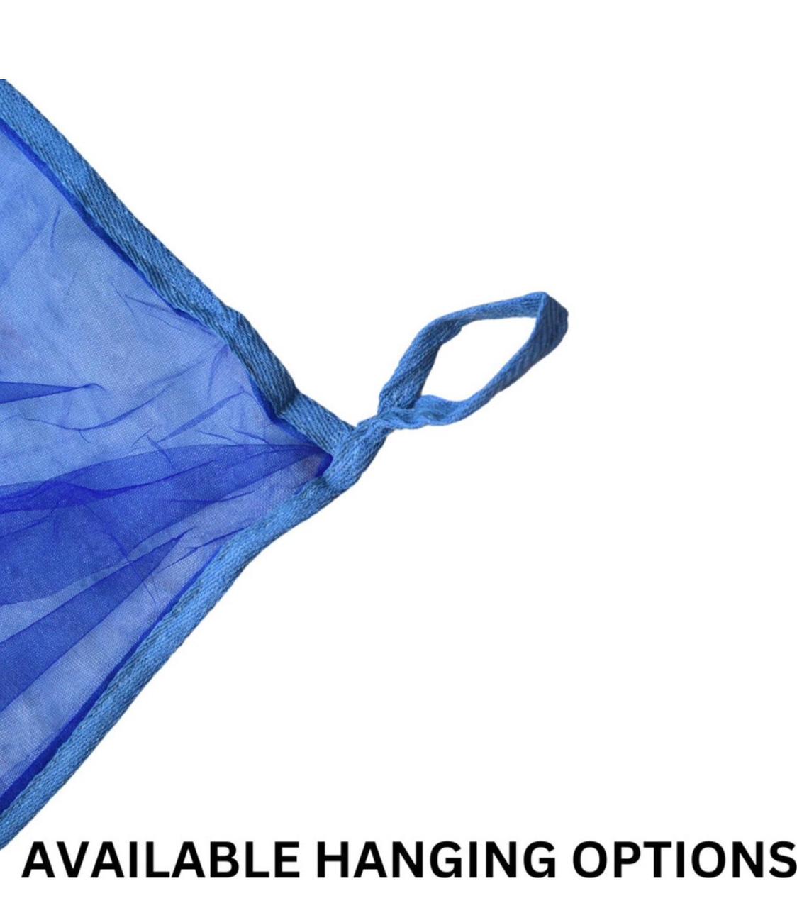 Luxury Floral Blue 7x8 Mosquito Net Canopy