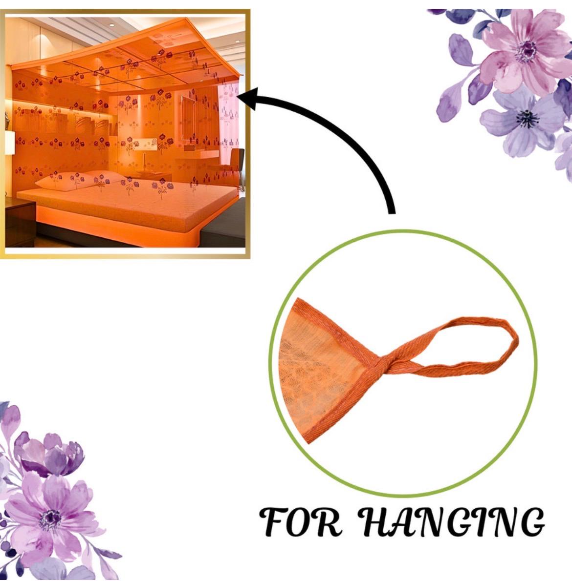 Luxury Floral Blue 7x8 Mosquito Net Canopy
