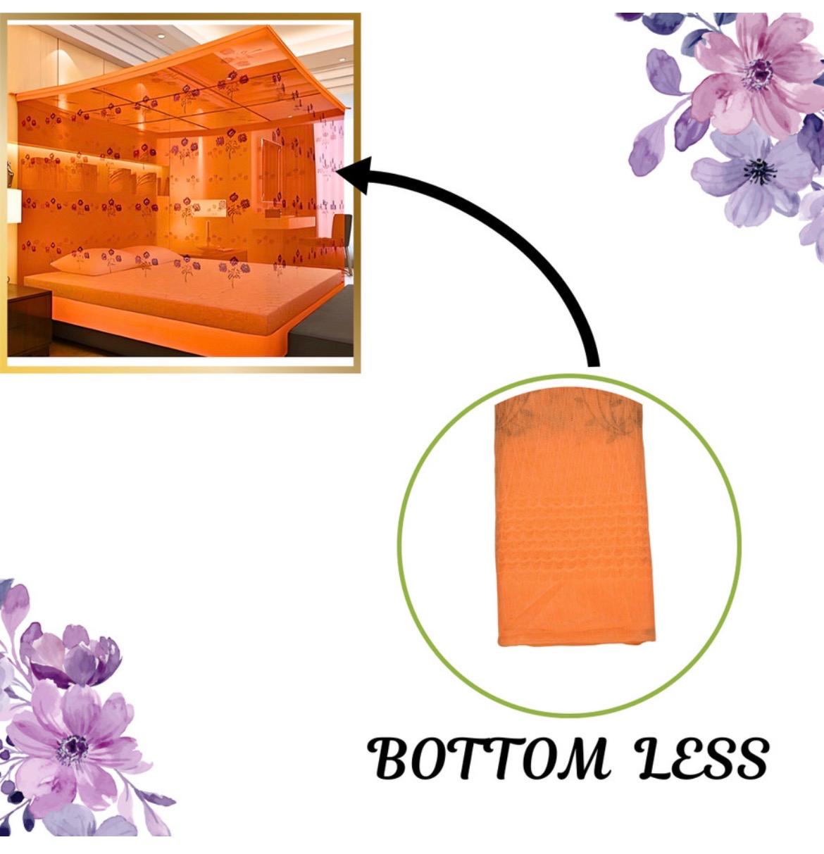 Luxury Floral Blue 7x8 Mosquito Net Canopy