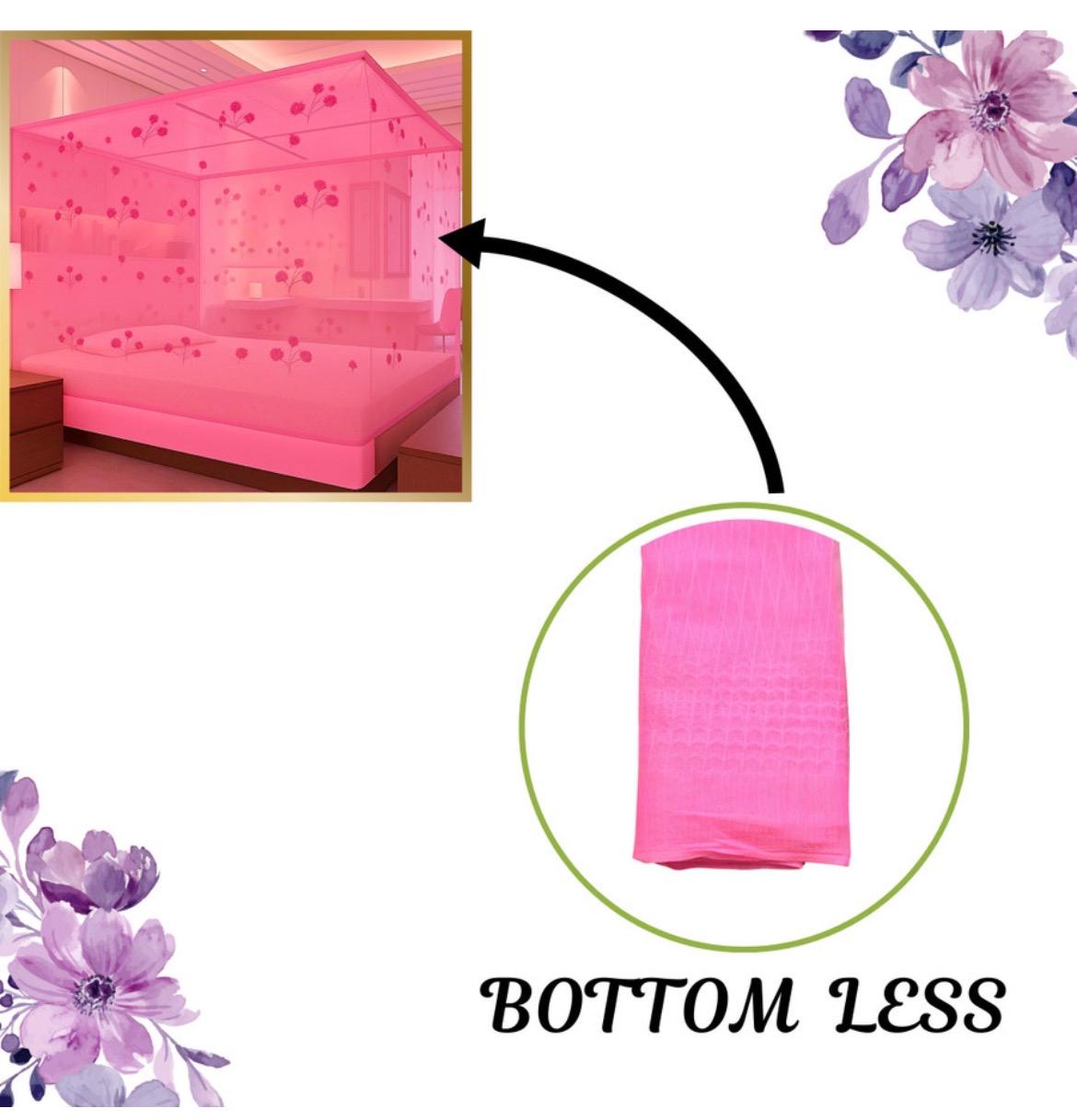 Luxury Floral Blue 7x8 Mosquito Net Canopy