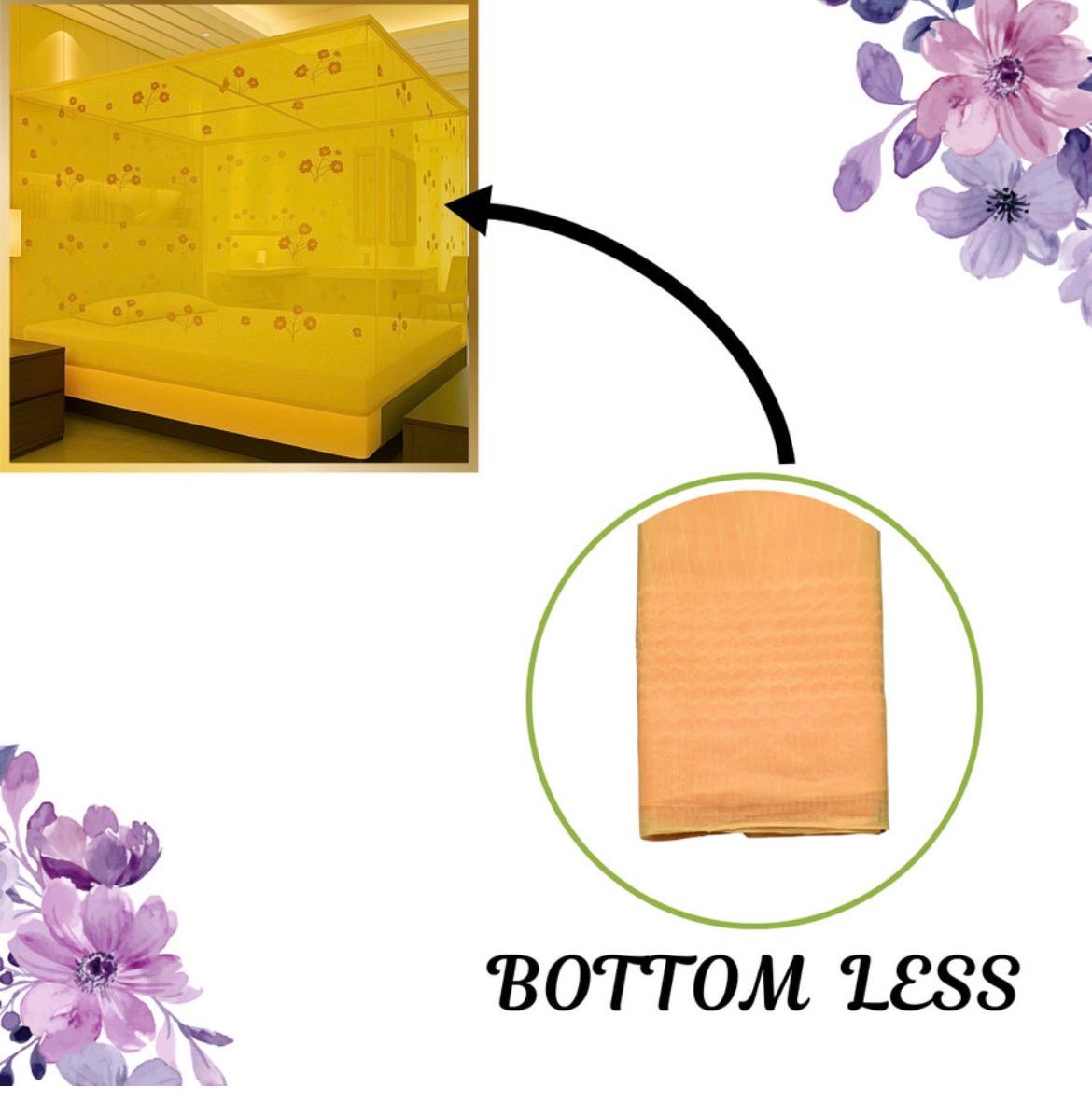 Luxury Floral Blue 7x8 Mosquito Net Canopy